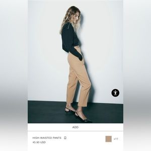 Zara High Waisted Pants
